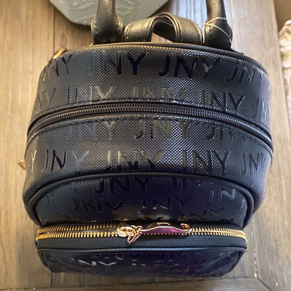 Jones New York Signature Mini Backpack in Emboss black with gold hardware - Picture 2 of 9